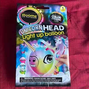 Unicorn Head LED Balloon - Colorful